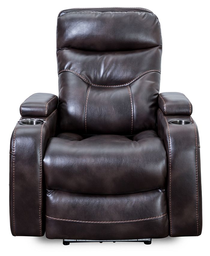 Furniture Jabarr Beyond Leather Recliner, Created for Macy's Macy's
