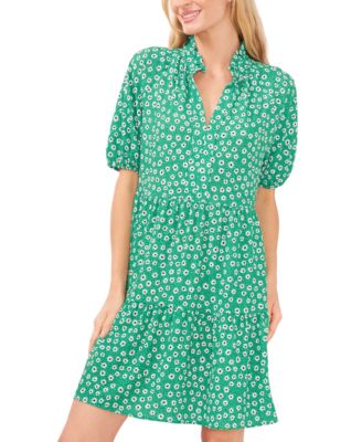 CeCe - Women's Tiered V-Neck Baby Doll Dress