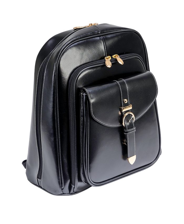 McKlein Olympia Leather Business Laptop Tablet Backpack - Macy's
