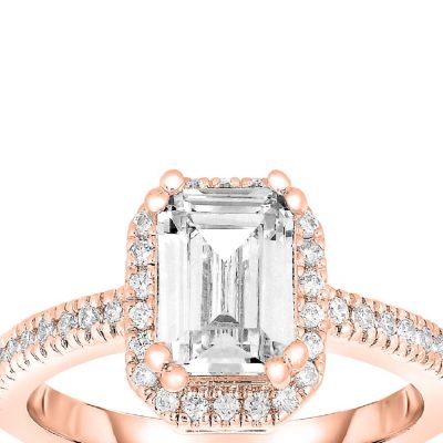 Sterling Silver Asscher-cut Cubic Zirconia Ring