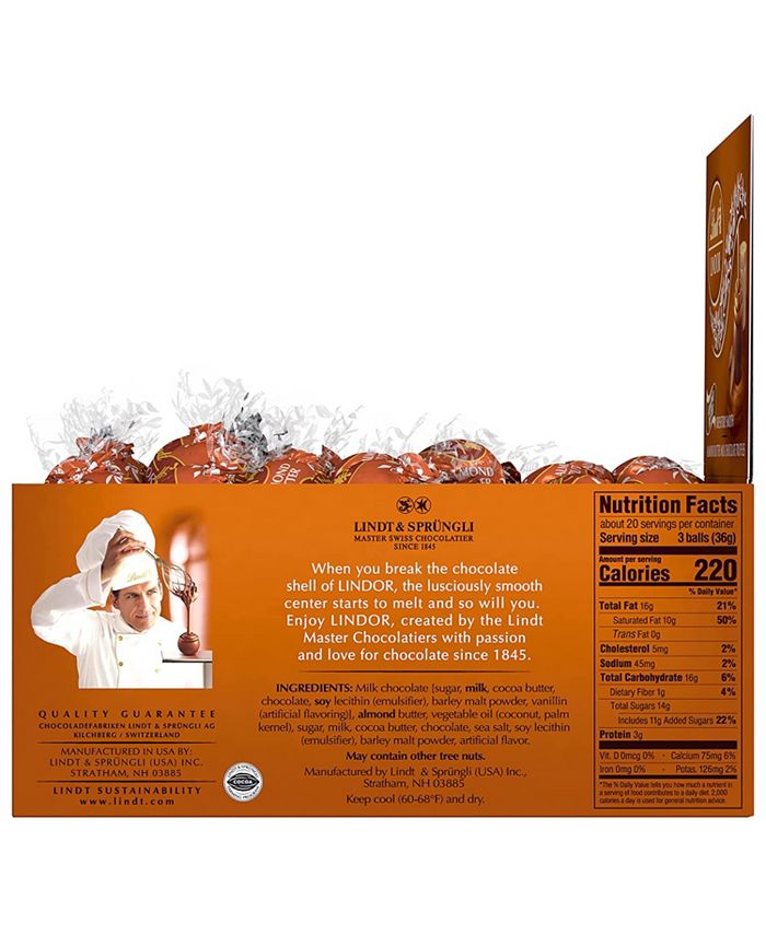 Lindt Almond Butter Milk Chocolate Truffles Case of 60CT Macy's