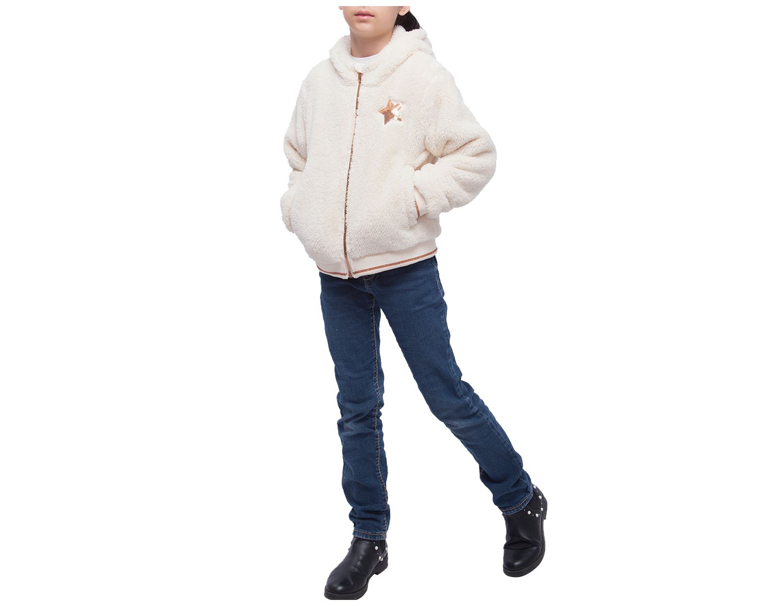 Girls Sherpa Fleece Jacket