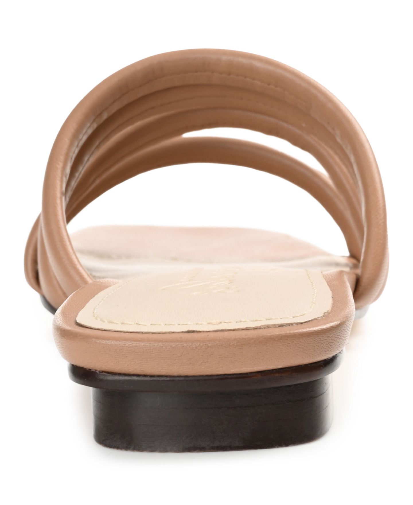 Женские сандалии Journee Signature Cendi Strappy Band Flat, цвет: Мокко — фото 3