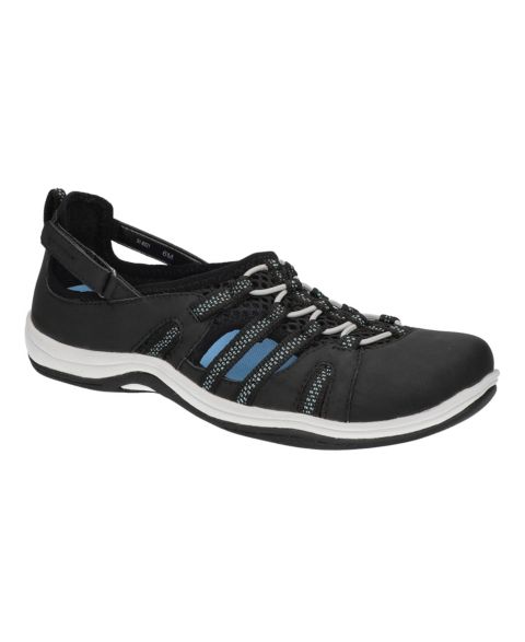 Женские балетки Easy Street Sport Zaba Athleisure, цвет: Чёрный