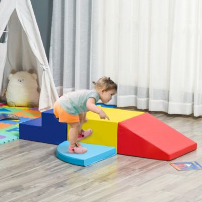 4pc Foam Block Kids Crawl & Climb Set, Easy-to-clean, Lightweight