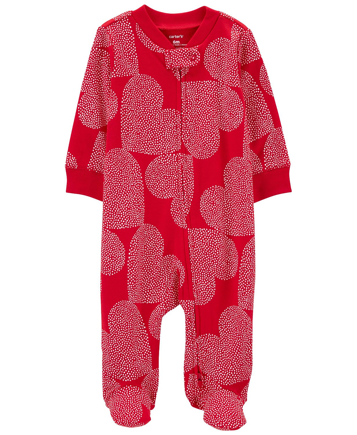 Baby Boys or Baby Girls Valentines Day 2 Way Zip Sleep and Play One Piece