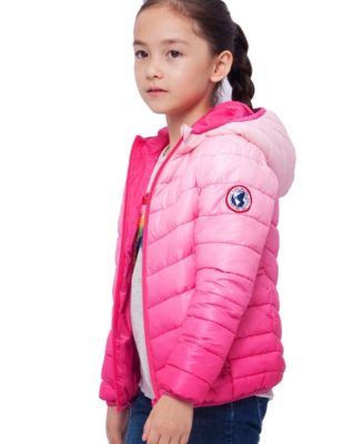 Girls Reversible Lightweight Puffer Jacket