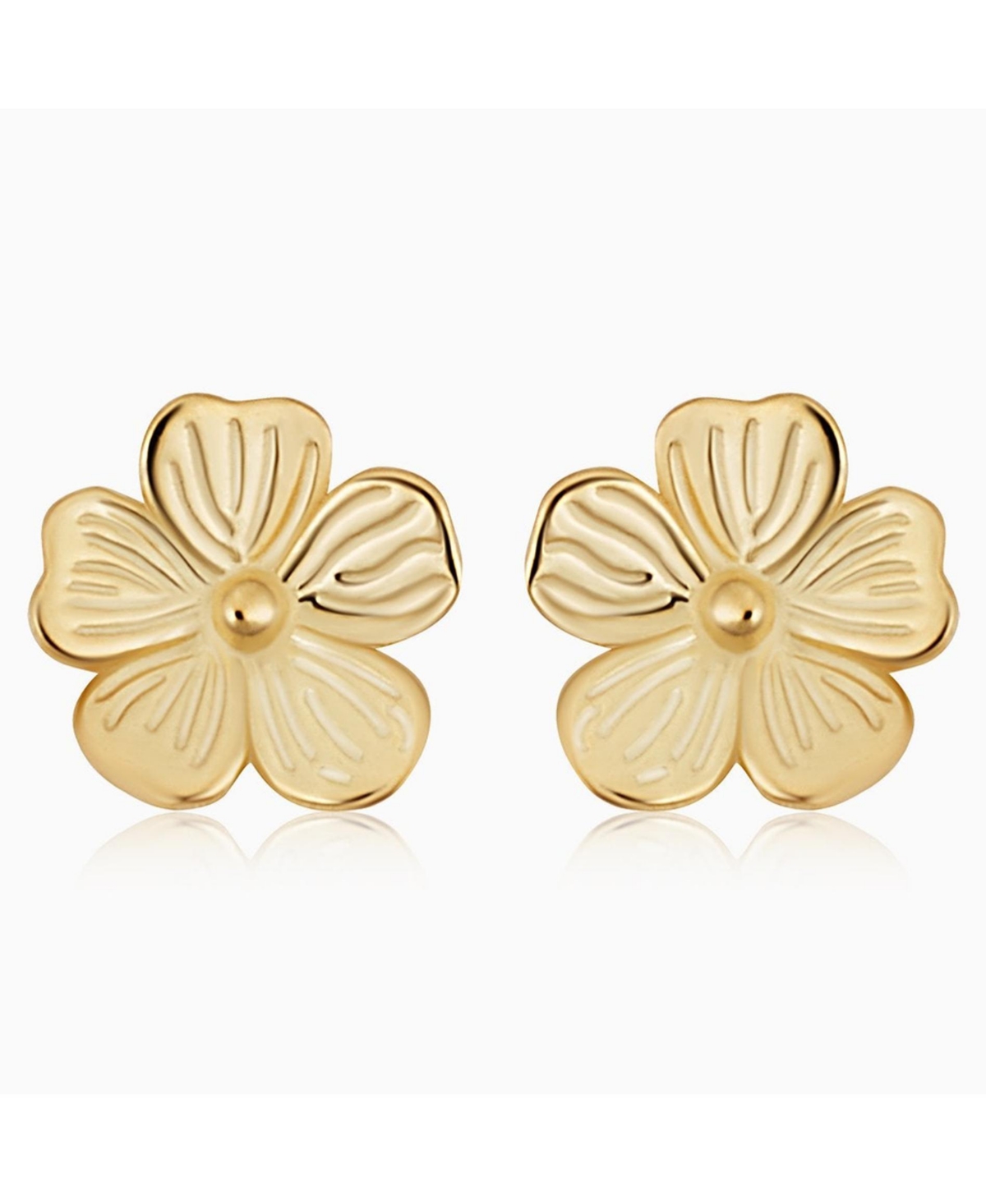 Oradina 14k Yellow Gold Fresh Bouquet Studs In Yellow Gold