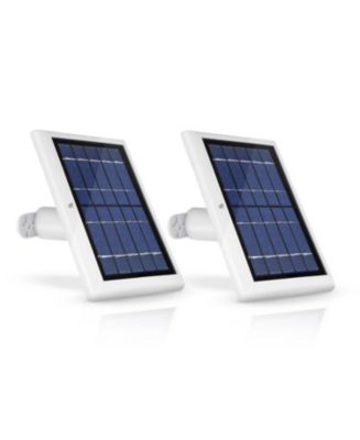 Wasserstein Solar Panel Compatible With Arlo Ultra/Ultra 2, Arlo Pro 3/Pro 4 And Arlo Floodlight ONLY With 13.1ft Cable (2 Pack, White) - Camera Not Included
