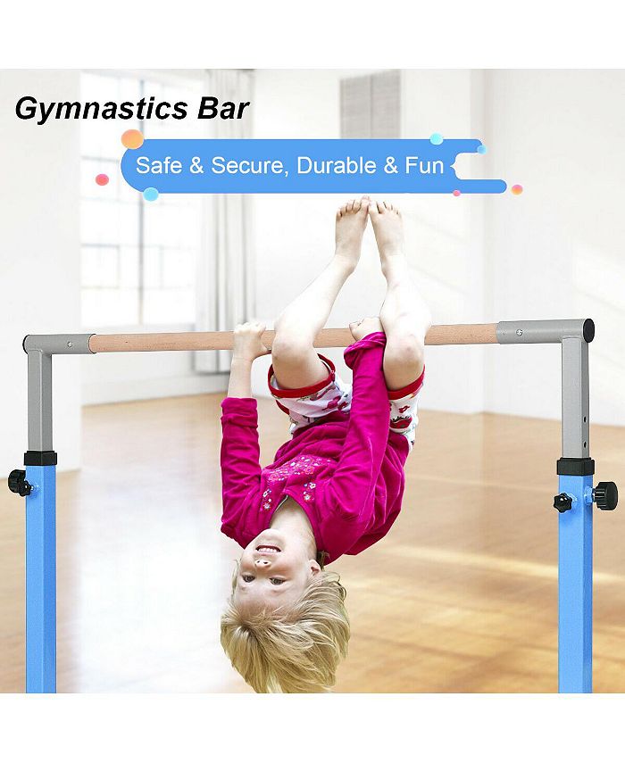 Costway Adjustable Steel Horizontal Training Bar Gymnastics Macy's