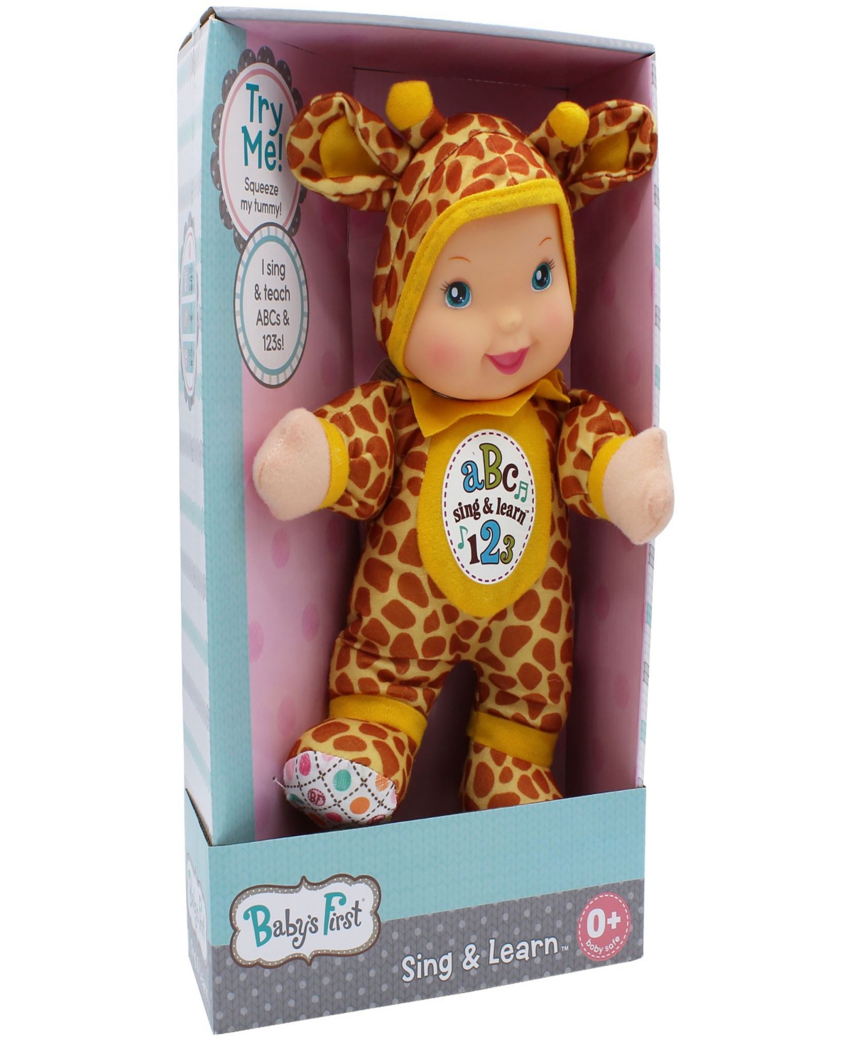 Baby's First By Nemcor Babies' Sing Learn Giraffe Toy Doll In Multi