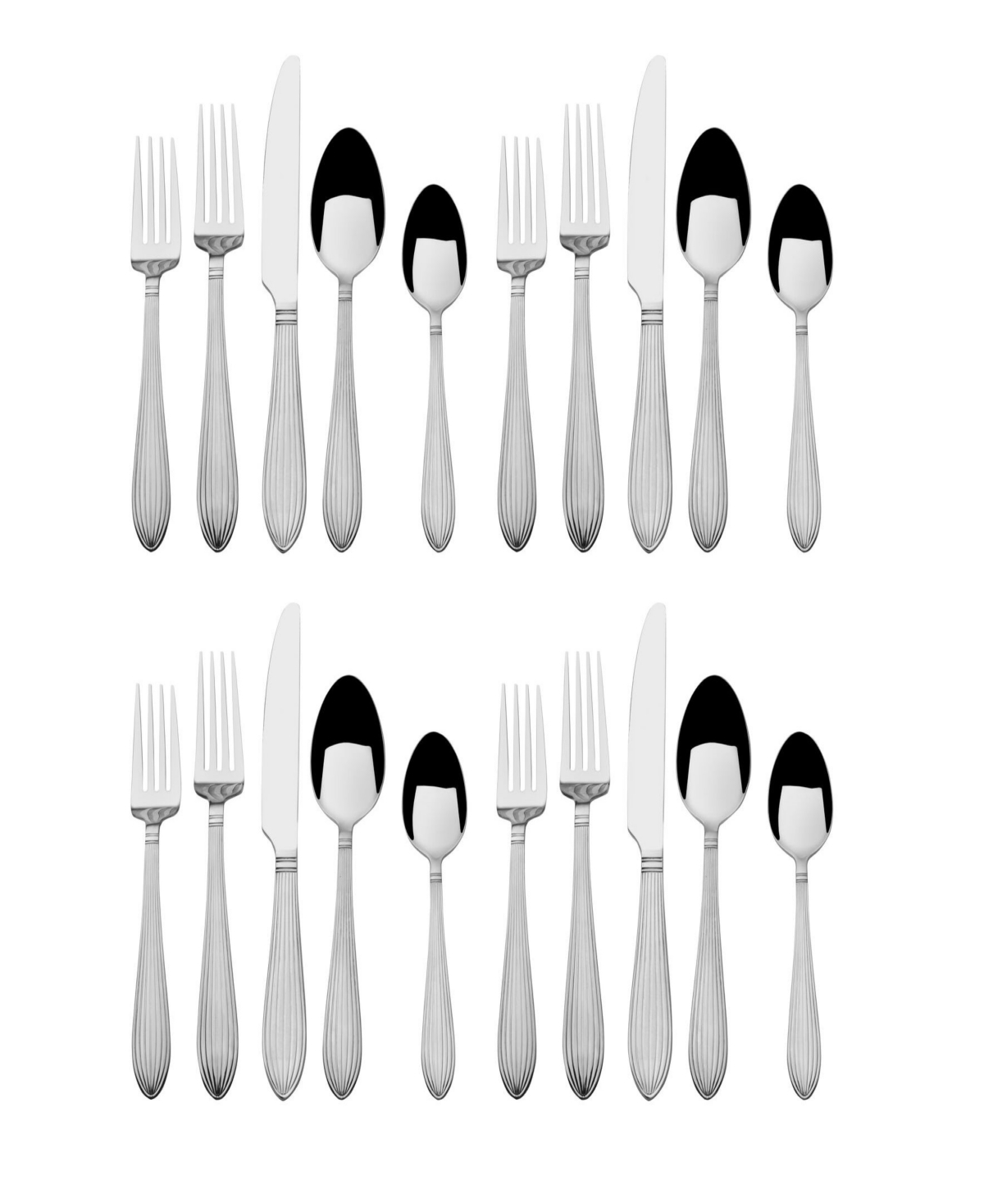 Shop International Silver Countryside 20 Piece Flatware Set, Service For 4 In Stainless Steel