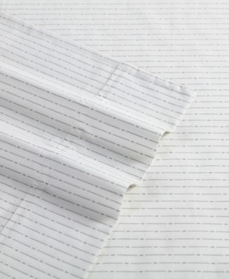 Buoy Line Cotton Percale 4-Piece Sheet Set, Full