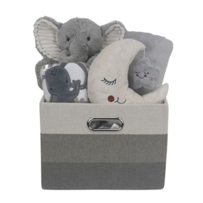 Baby Gray 5-Piece Gift Basket Shower/Newborn Welcome Home