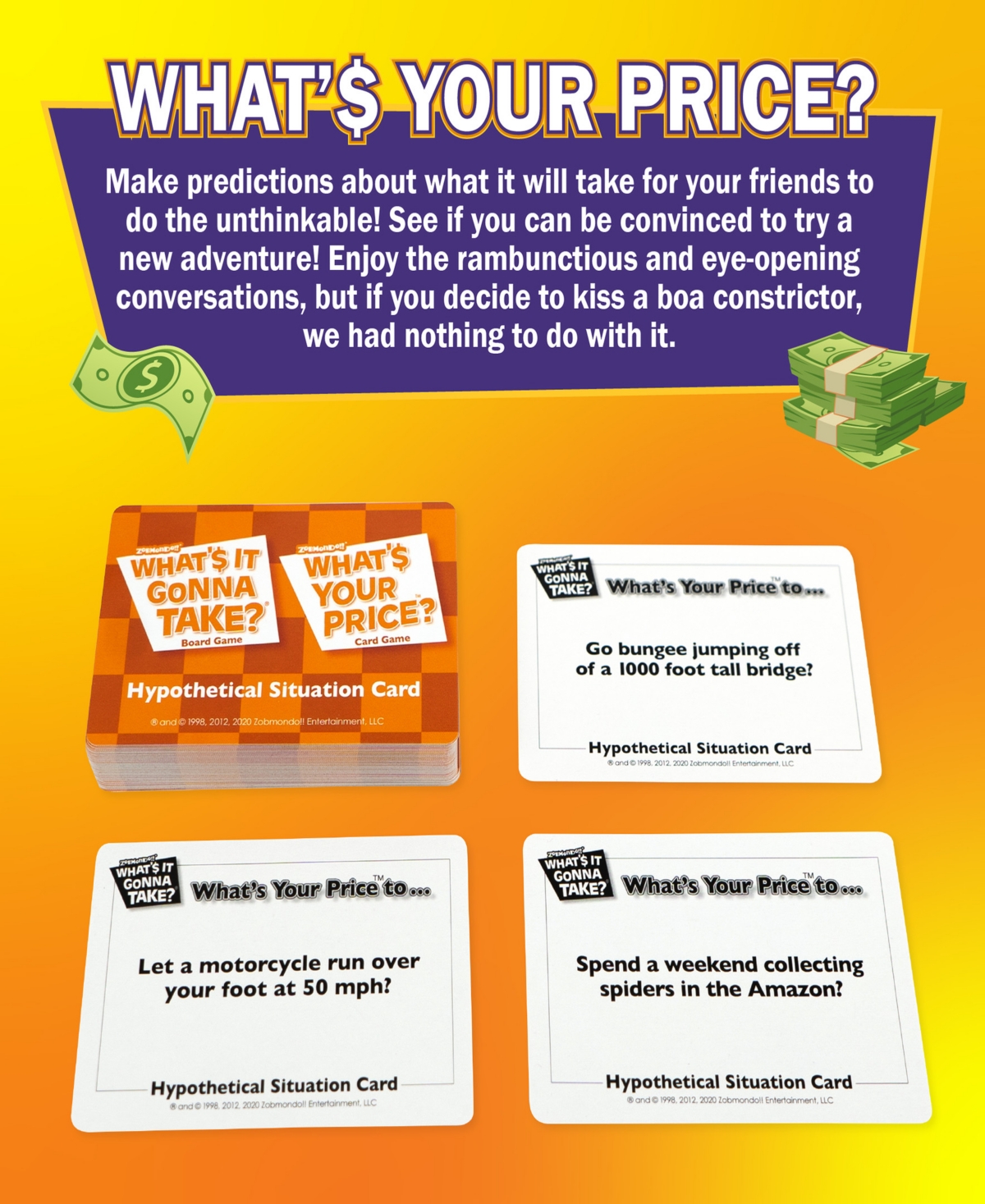 Zobmondo What's Your Price Card Game In Multi