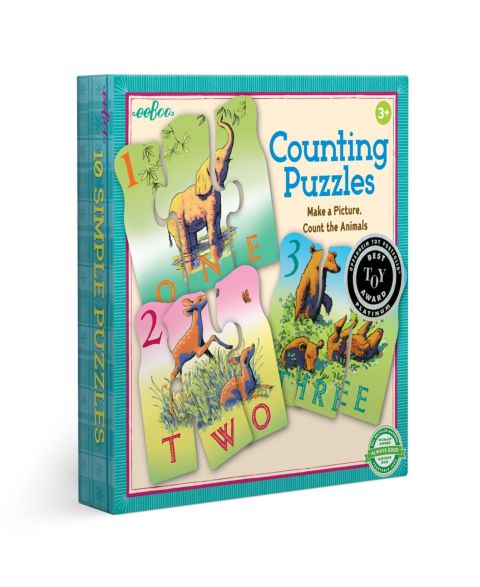 Детский пазл Eeboo Animal Counting Whimsical Jungle 30 Piece Puzzle, Ages 5+