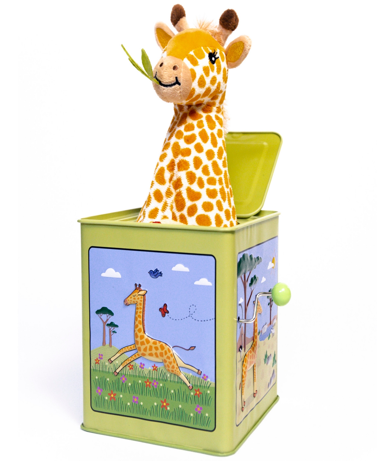 Shop Jack Rabbit Creations Vintage-like Tin Toy Giraffe Jack In The Box  In Multi