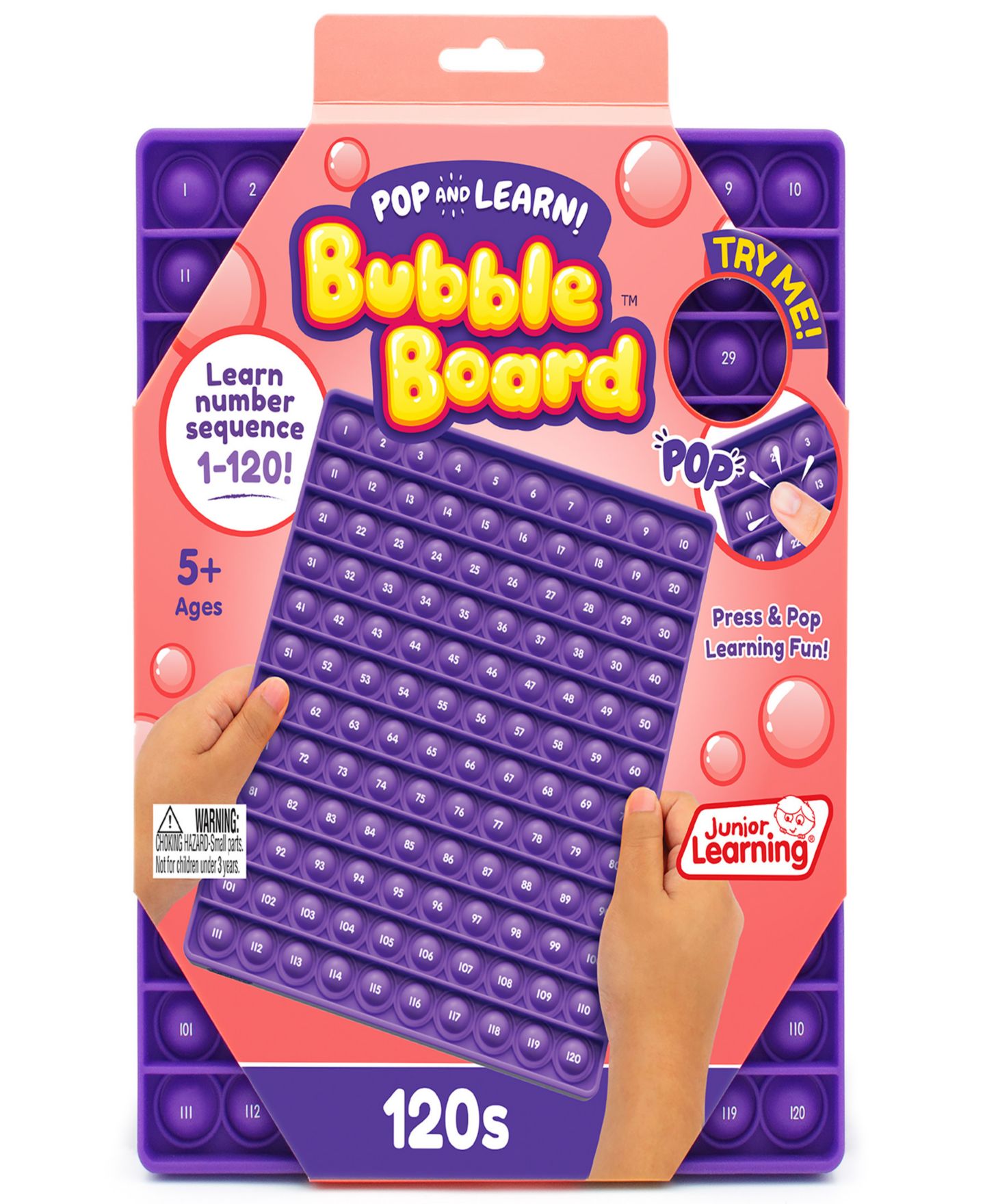 Детская игрушка Pop Learn Bubble Board Pop & Learn 120 Addition & Subtraction Board, Ages 5+ — фото 1
