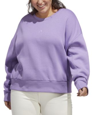 adidas - Plus Size All Season Fleece Logo Sweatshirt