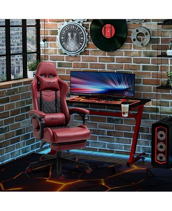 Dowinx Gaming Chair Fabric with Adjustable Thicken Cushion