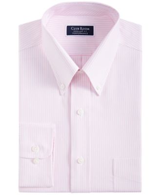 Men's Regular Fit University Stripe Dress Shirt, Created for Macy's
