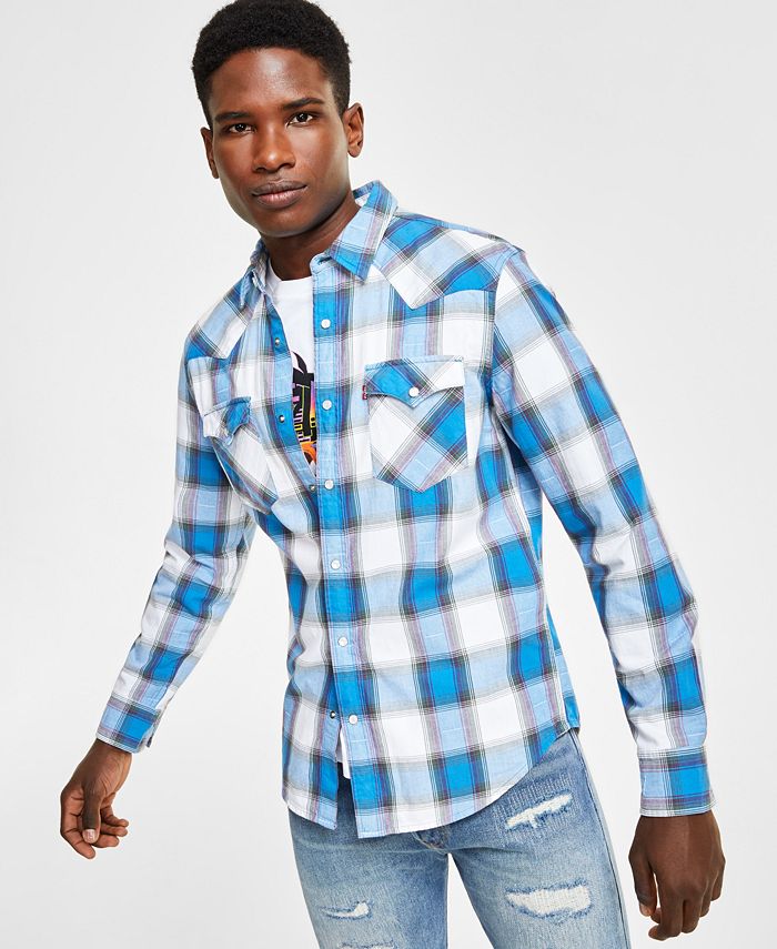 Levi's Men's Classic Fit Western Long-Sleeve Shirt & Reviews - Casual  Button-Down Shirts - Men - Macy's
