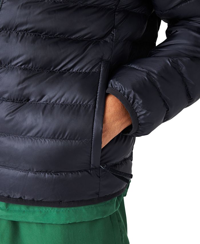 Lacoste Men's Blousons Hooded Lightweight Quilted Zip Jacket & Reviews