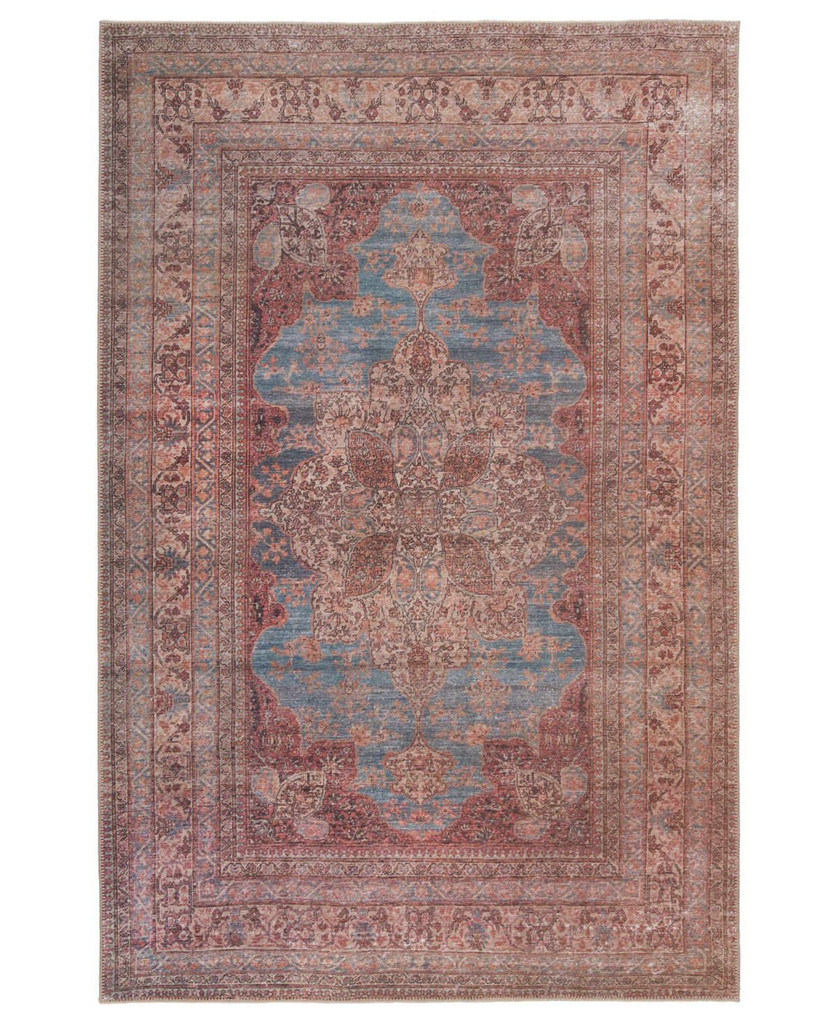 Kate Lester Harman HBL08 5' x 7'6in Area Rug - Brown