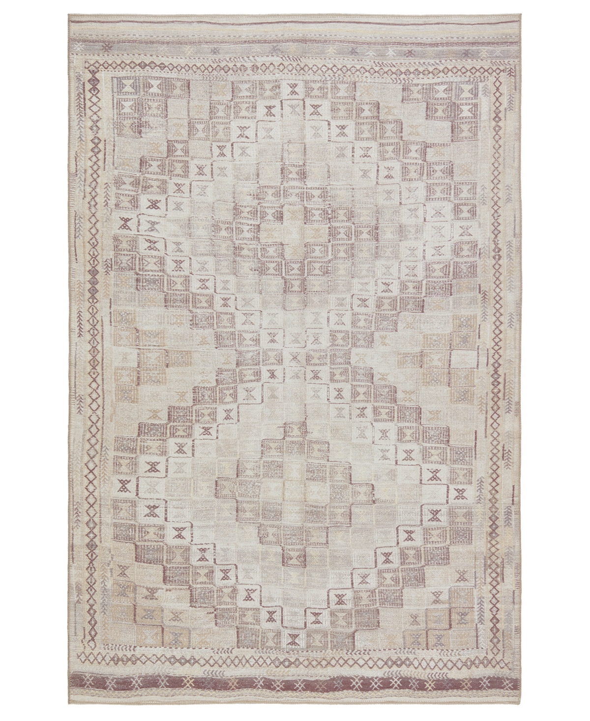 Kate Lester Harman HBL03 5' x 7'6in Area Rug - Tan