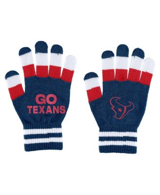 Women's Houston Texans Striped Scarf and Gloves Set