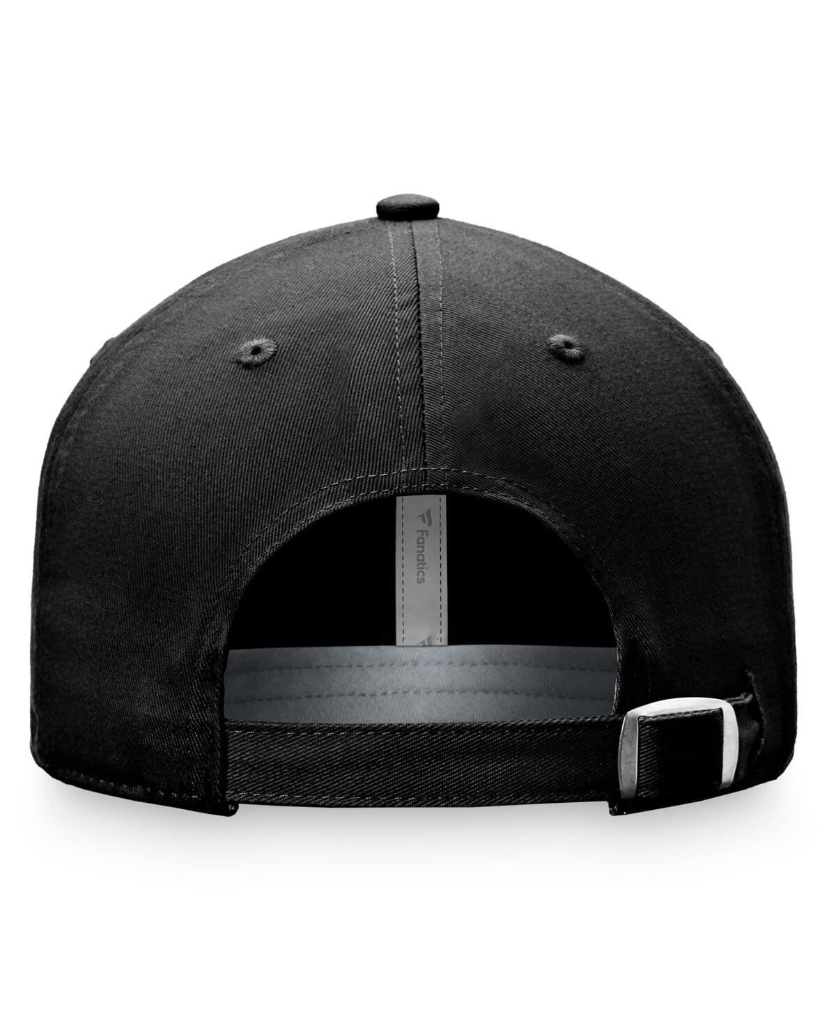 Fanatics Women's  Black Chicago Blackhawks True Classic Retro Script Adjustable Hat In Black
