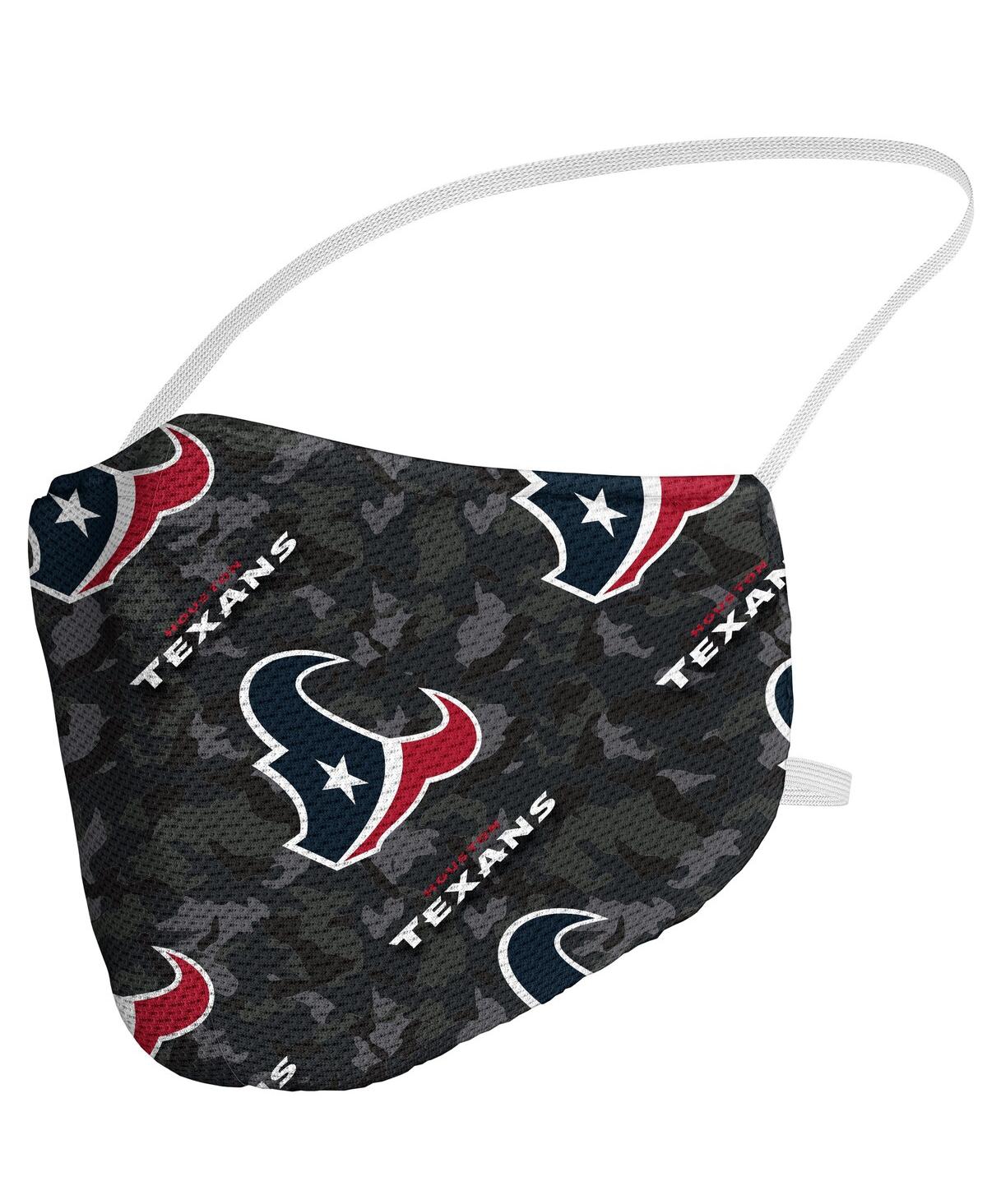 Fanatics Men's And Women's  Houston Texans Camo Face Covering 2-pack In Black,gray