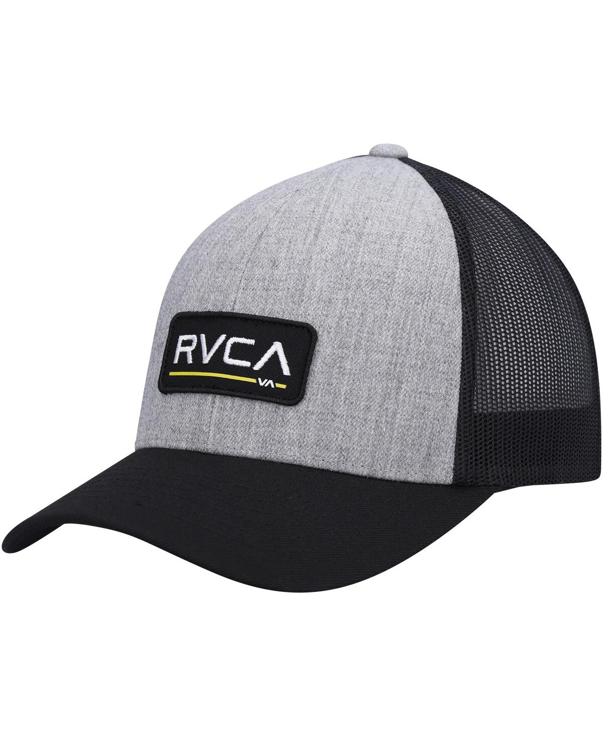 Rvca Men's  Heathered Gray Hyl Ticket Iii Trucker Snapback Hat