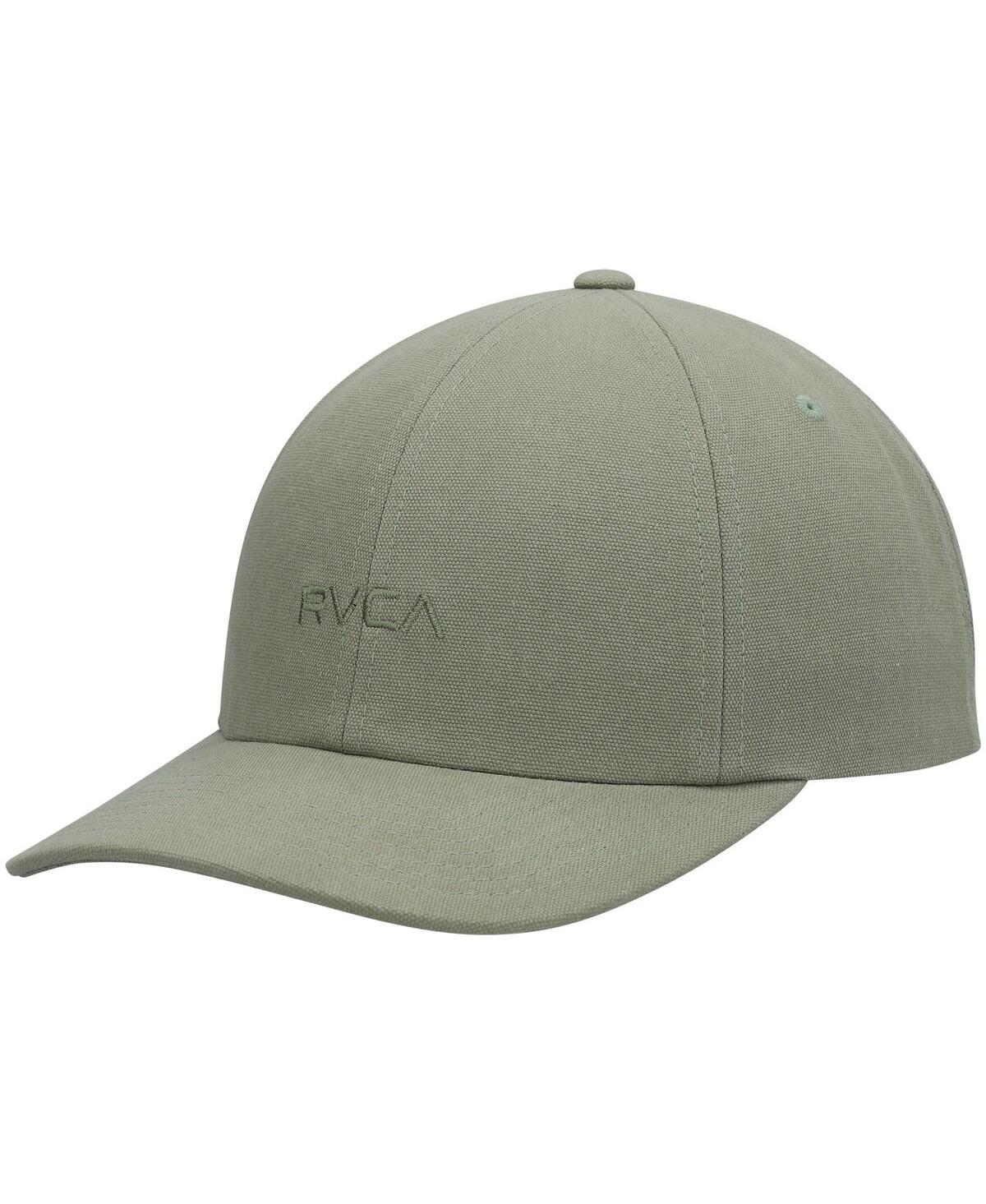 Rvca Men's  Green Ptc Clipback Adjustable Hat In Gray