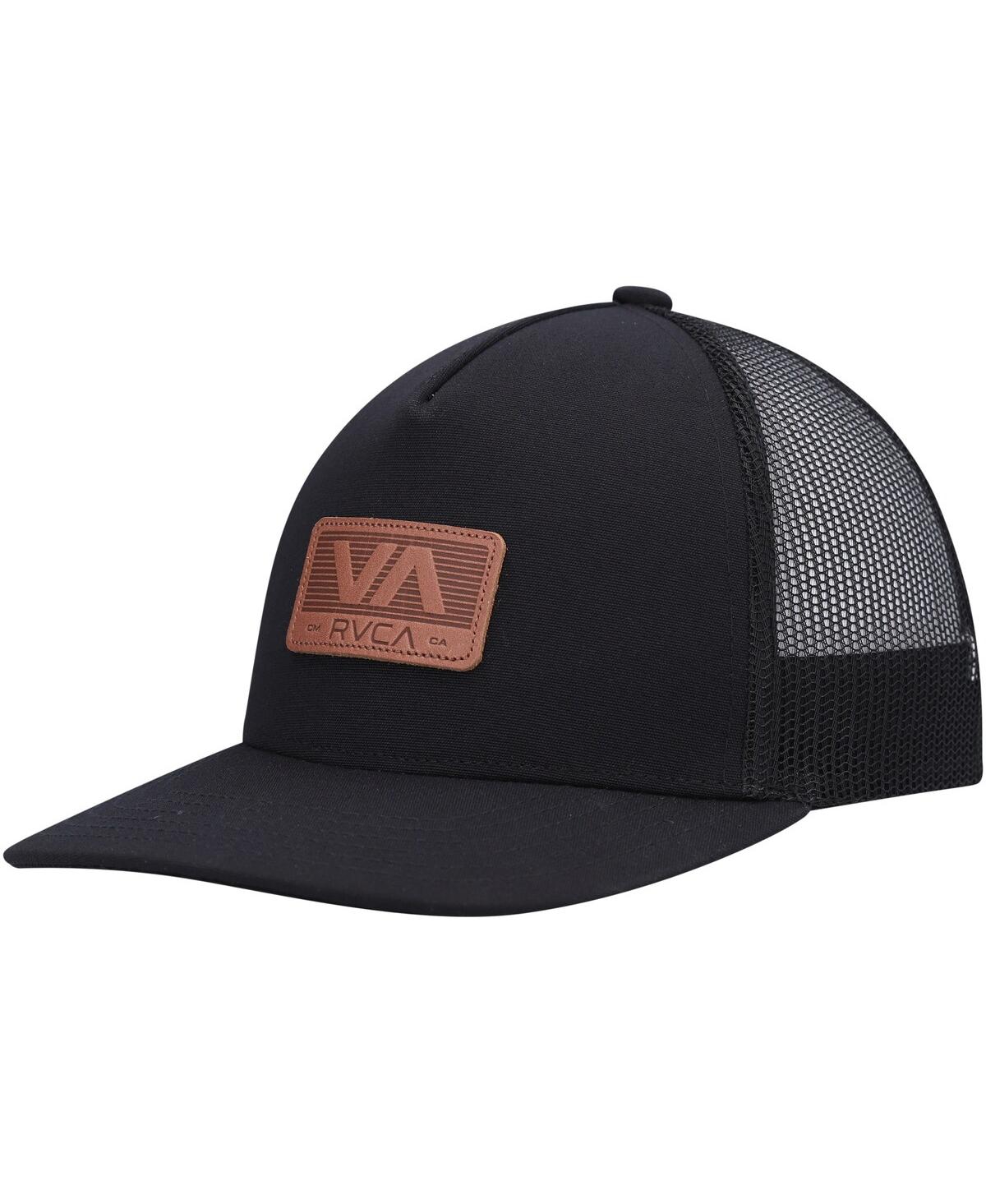 Rvca Men's  Black Shutter Trucker Snapback Hat