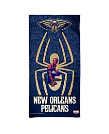 New Orleans Pelicans NBA x Marvel 30" x 60" Spectra Beach Towel