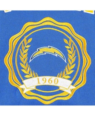 Women's Powder Blue Los Angeles Chargers Becca Drop Shoulder Pullover Hoodie