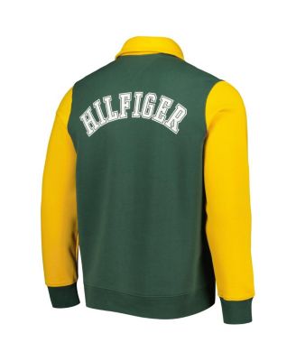Men's Green, Gold Green Bay Packers Aiden Quarter-Zip Top