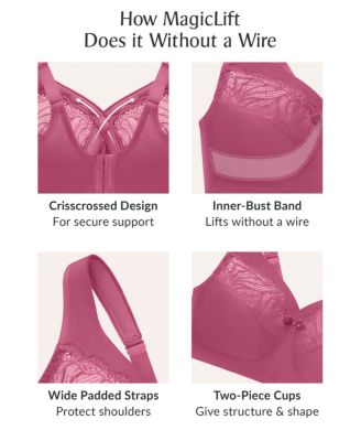 Plus Size Full Figure Magiclift Natural Shape Support Wireless Bra 1010