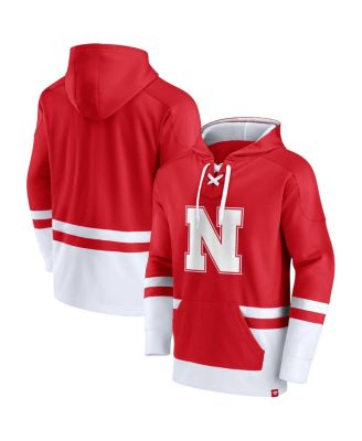 Men's Scarlet Nebraska Huskers First Battle Pullover Hoodie