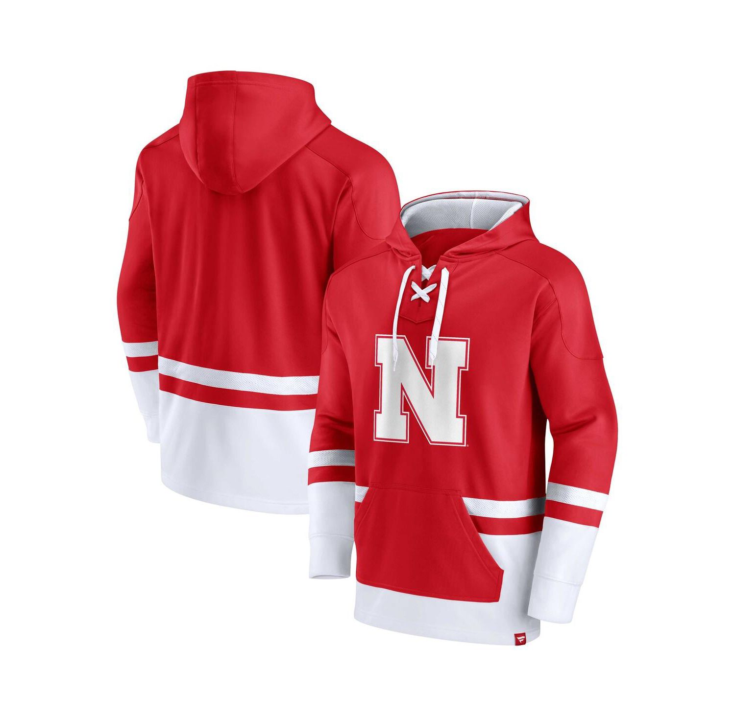 Men's Scarlet Nebraska Huskers First Battle Pullover Hoodie
