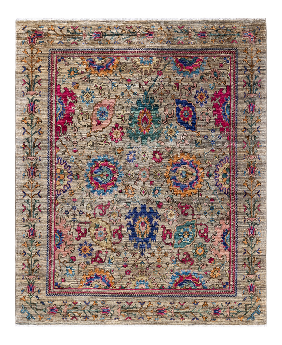 Adorn Hand Woven Rugs Serapi M1973 5'3" X 6'4" Area Rug In Beige