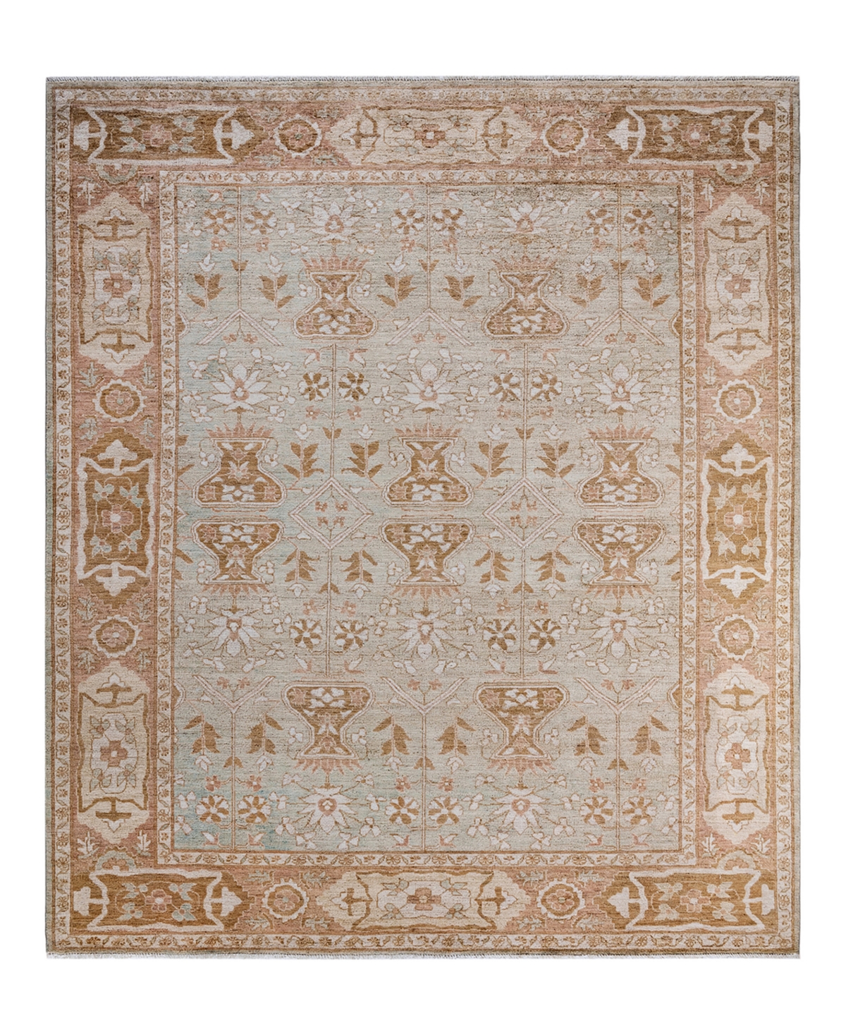 Adorn Hand Woven Rugs Oushak M1973 8'6in x 9'10in Area Rug - Ivory