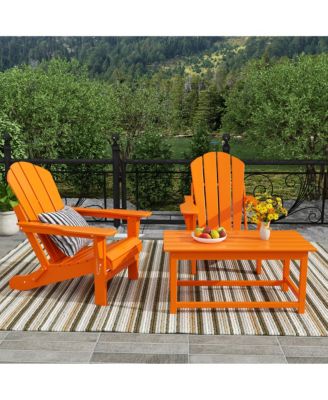 3-Piece Outdoor Paio Adirondack Conversation Set