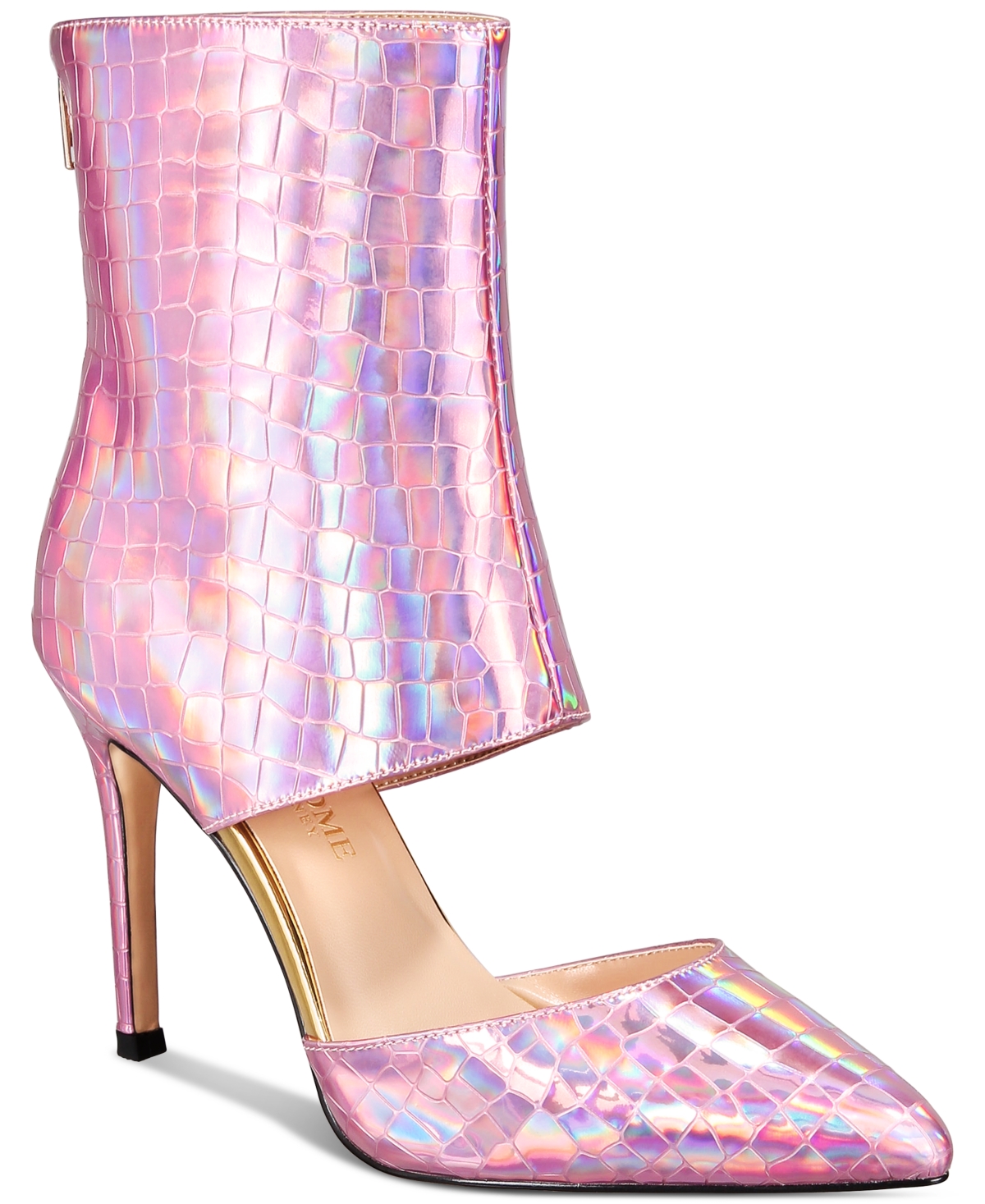 Shop Things Ii Come Women's Jelyn Luxurious Shooties In Iridescent Pink Snake