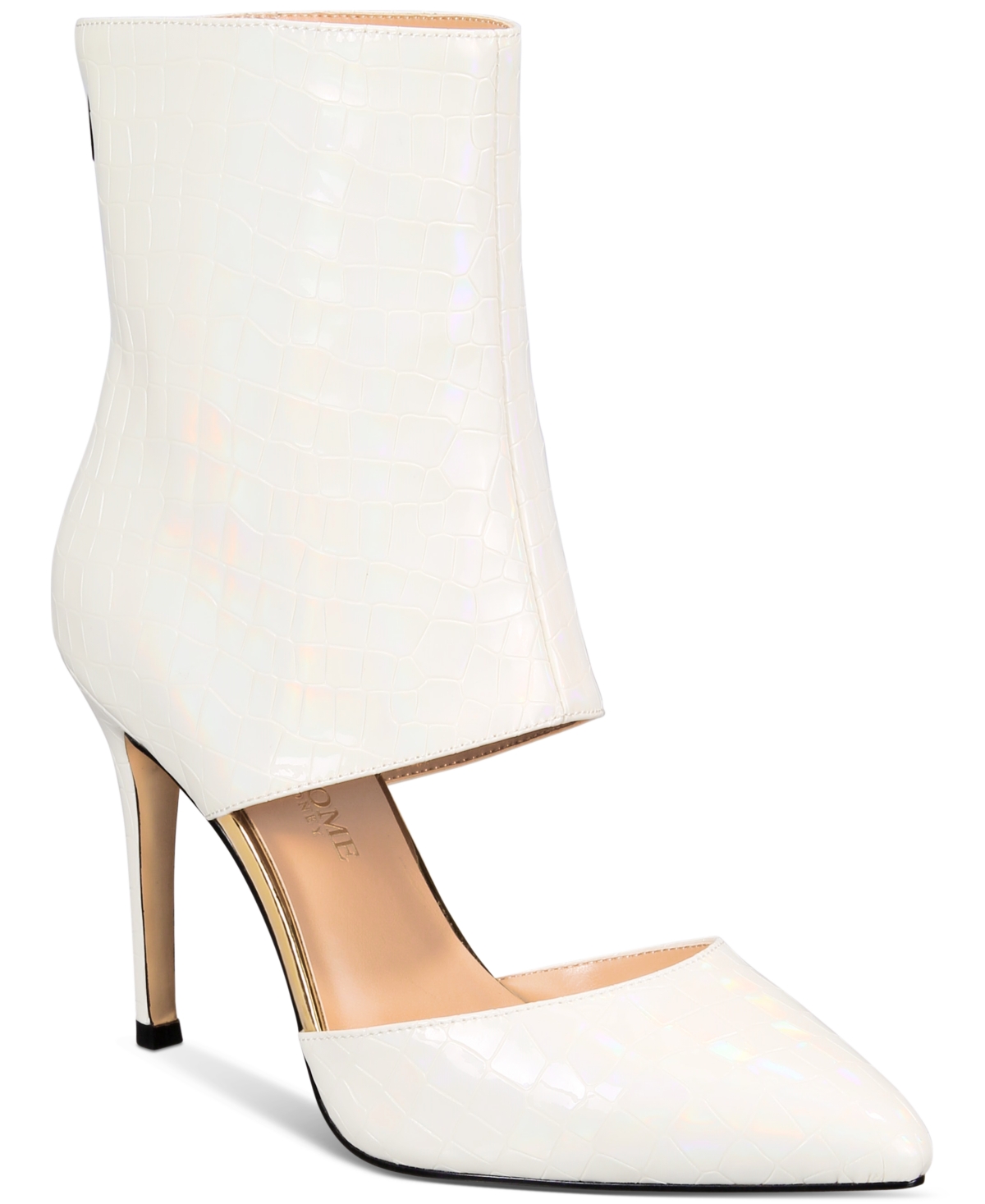 Things Ii Come Women's Jelyn Luxurious Shooties Women's Shoes In Iridescent White Snake