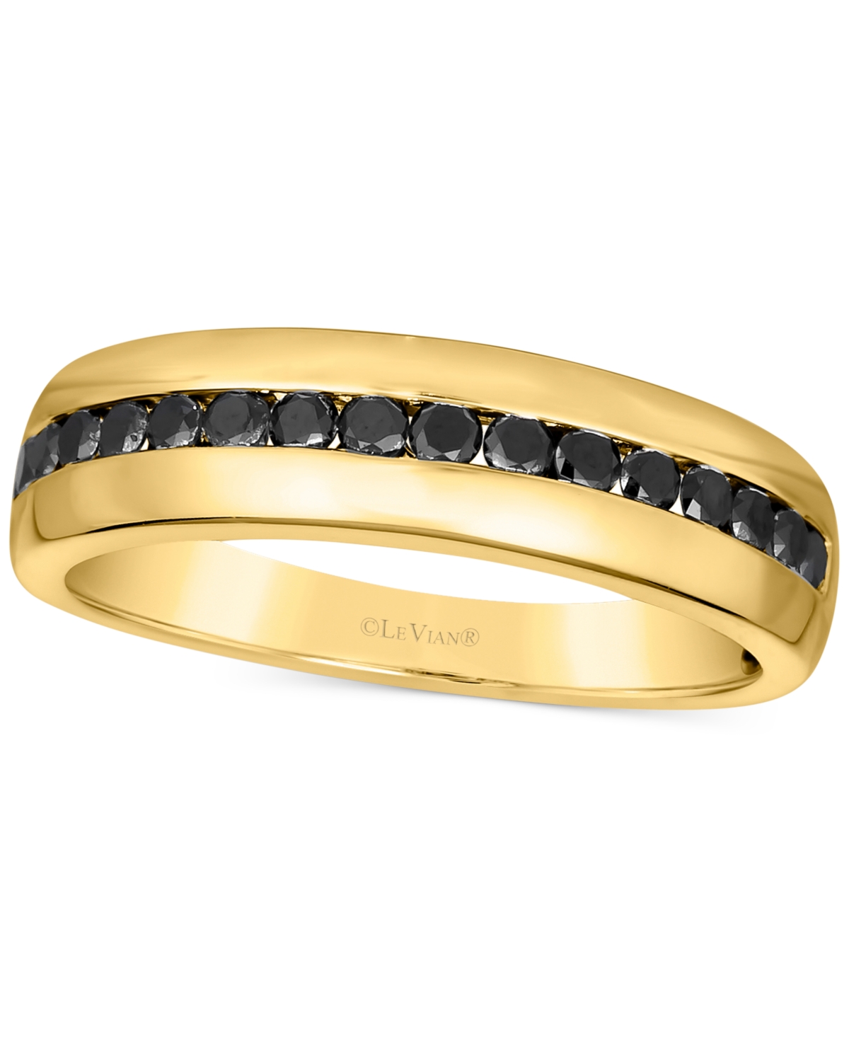 Le Vian Exotics Men's Blackberry Diamond Band (1/2 ct. t.w.) in 14k Gold