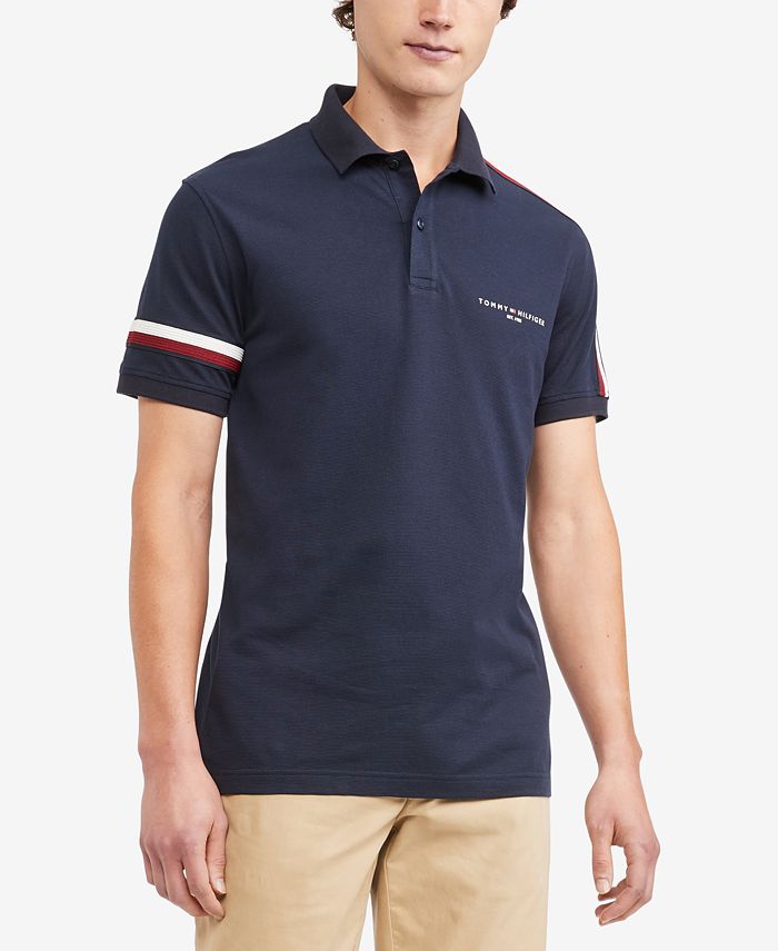 Tommy Hilfiger Shirt - Global Stripe Check Shirt - Red/White