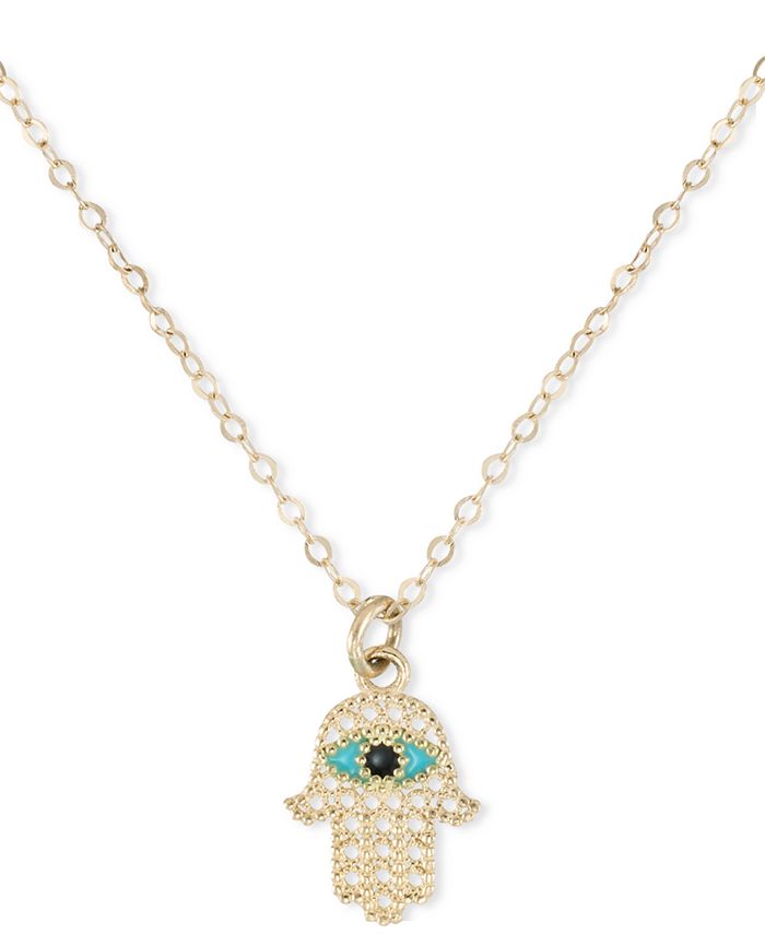 Macy's hamsa necklace top