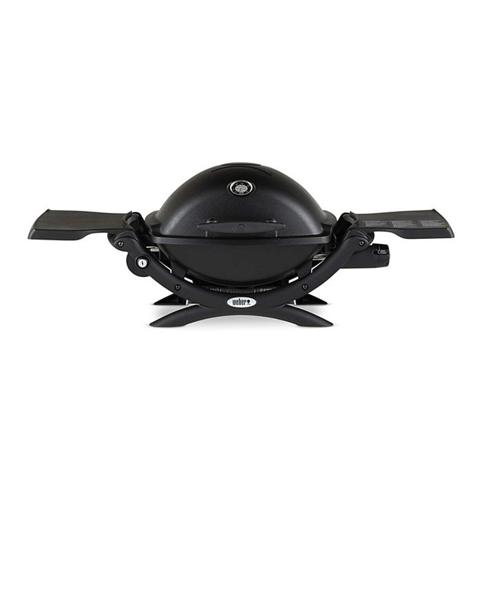 er Q1200 Liquid Propane Grill (Black) With Adapter Hose And Grill